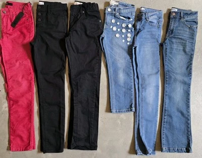 Lote de 6 jeans/capri para niñas, Joe's, rsq, levis, jordache... talla 10 y una 12. Foto 1 de 4