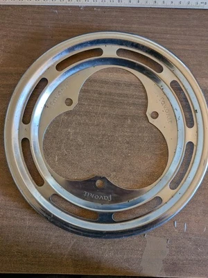 Protége carter garde chaîne de plateau acier chromé vélo ancien vintage FAVORIT - Photo 1/3