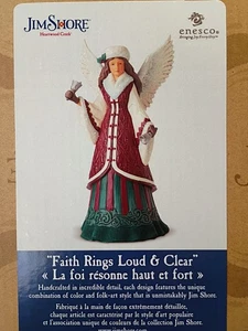 Jim Shore Colección Victoriana Anillos de Fe Ángel Fuerte y Claro con Campanas 10" Nuevo - Imagen 1 de 6