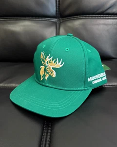 NWT - Moosehead Canadian Lager Beer Promo Green Snapback Hat - Picture 1 of 10
