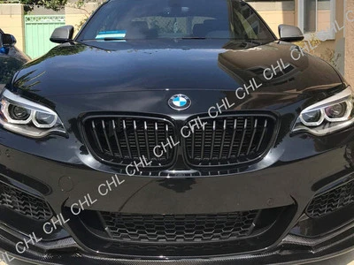 Parrilla delantera negra brillante brillante para BMW F22 F23 220i 228i 235i M235i 14-18 Foto 1 de 3