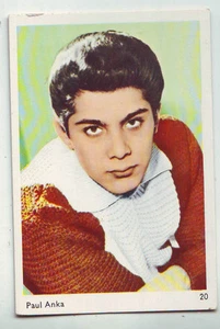 carte gum card -portrait Paul Anka No 20 de la serie  - Picture 1 of 1
