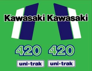 1980 1981 KAWASAKI KX 420 COMPLETE DECAL KIT (6 Decals) VINTAGE MOTOCROSS - Picture 1 of 1