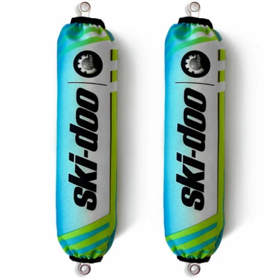 Ski-Doo Blue / Green Apple BRP Shock Protector Covers Snowmobile (Set of 2) NEW - Image 1 of 4
