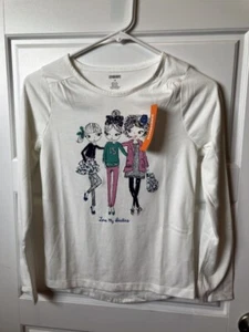Gymboree Ivory LS “Love My Besties” Shirt size 12 - Picture 1 of 2
