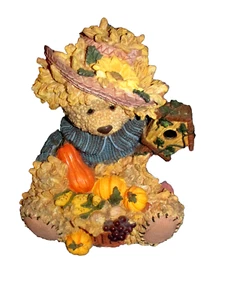 rustic resin country MAMA BEAR w/Fall harvest 9x9x11 in. (outsd blk bx1) - Picture 1 of 7