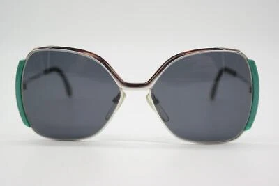 Gafas De Sol Vintage Silhouette 462 Plata Verde Ovaladas - Imagen 1 de 4