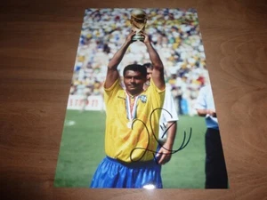 ROMARIO signed 12x8 photo BRAZIL BARCELONA FLAMENGO PSV + COA - Picture 1 of 2
