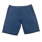 Travis Mathew Shorts Mens 34 Blue Golf Performance Stretch Flat Front 10” EXCLNT