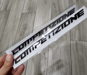 Paar Logos COMPETIZIONE Giulia Stelvio Tonale Alfa Romeo 147 Giulietta Mito QV - Bild 1 von 1