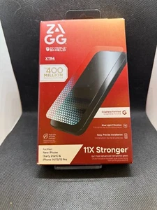 ZAGG XTR4 Screen Protector iPhone 16e/14/13/13 Pro 11x Stronger Blue Light - Zdjęcie 1 z 2
