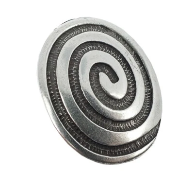 Rimorchio Spirale Ottone Argentato IN Used Look Minott 27985 - Immagine 1 di 2