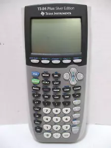 Texas Instruments TI-84 Plus Silver Ed. Graphing Calculator Cracked Screen READ - Picture 1 of 7