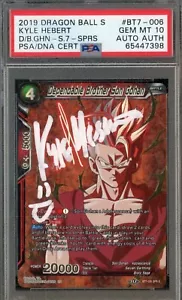 RARE Kyle Herbert Signed Dragon Ball Card Son Gohan #BT7-006 AUTO PSA/DNA PSA 10 - Picture 1 of 2