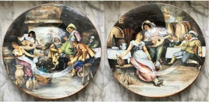 2 GRANDI PIATTI GOFFREDO CASTELLINI FAENZA CERAMICA ANNI '30 RARO D.41 DA RESTAU - Foto 1 di 23