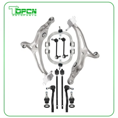 12 Front Upper & Lower Control Arm Tie Rod Sway Bar For 2006-2011 Mercedes ML GL Foto 1 de 4