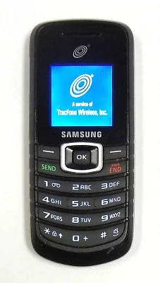 Samsung SGH-T105G - Black and Silver ( TracFone ) Cellular Phone - Image 1 of 3