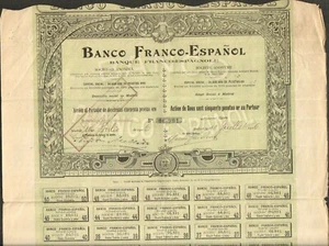BANCO FRANCO-ESPANOL (ESPAGNE) (V) - Picture 1 of 1