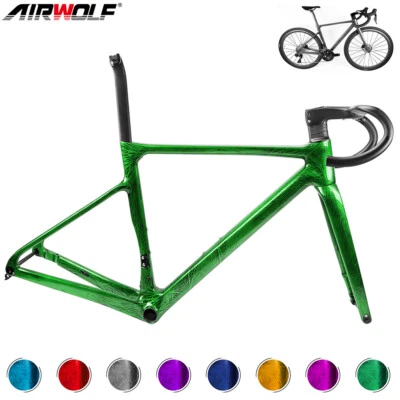 AIRWOLF T1100 Quadro de Bicicleta de Estrada de Carbono Aeroad Bicicleta de Escalada Cristal 700*38c - Imagem 1 de 4