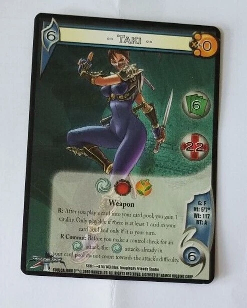 2005 UFS  TAKI CARD UNIVERSAL FIGHTING SYSTEM CCG CARD  - Image 1 of 2