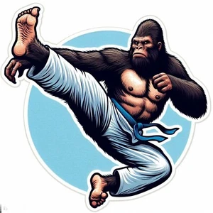 Funny Bigfoot Decal,  Waterproof Vinyl Sticker, UV resistant Decal - Picture 1 of 12
