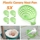 Lot of 5 pcs Bird aviary budgie canary Lovebird Plastic Nest Pan With Cage Hook