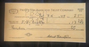 Albert Einstein - Check (COPY) - RP - signature dated 1949 - Picture 1 of 2