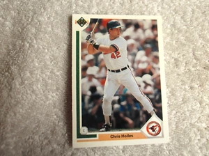 Upper Deck 1991/ MLB "CHRIS HOILES" #306 Baltimore Orioles Trading Card n2 - Picture 1 of 2