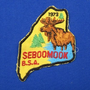 Boy Scout 1973 Seboomook B.S.A. Parche High Adventure Maine 256C2 - Imagen 1 de 3