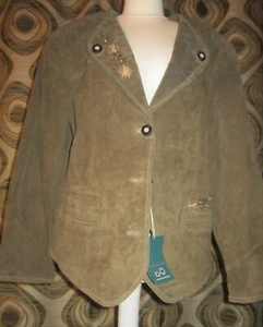 *Designer-Lederjanker*Trachten-/Countrystil mit Stickerei-Gr.42-80er Vintage-neu - Bild 1 von 12
