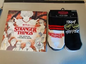 Stranger Things Items - 10 Paar neue Socken und 1 neues Malbuch - Bild 1 von 8