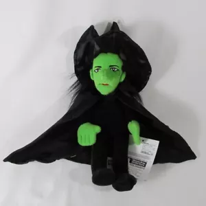 Wizard of Oz Wicked Witch 10" Sitzsack Plüschtier 1998 Warner Bros. Neu mit Etikett - Bild 1 von 8