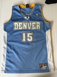 NIKE TEAM NBA DENVER NUGGETS CARMELO ANTHONY #15 VTG Y2K JERSEY 2004 MENs SZ S - Picture 1 of 2