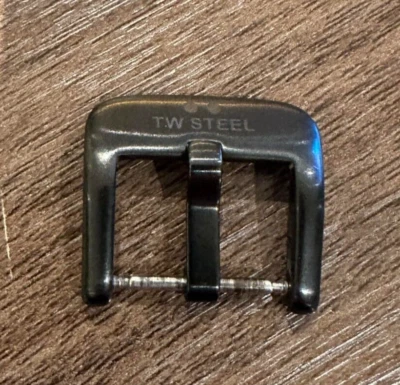 Подлинный оригинальный TW стали часы черный стальной штифт застежка пряжка для 20 мм ремень - Изображение 1 из 4