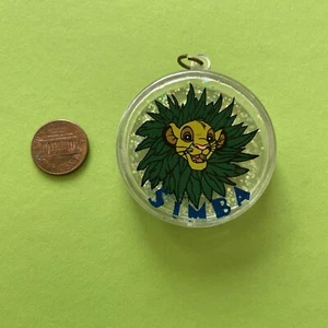 Vintage 90er Disney König der Löwen Glitzer Kugel Halskette Anhänger Charm Simba - Bild 1 von 2