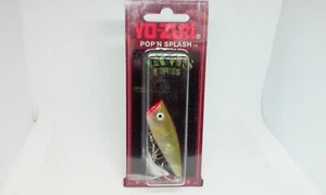 Vtg YO-ZURI Pop N Splash Gold Ghost 2 3/8" Knocker Topwater Fishing 1/4oz Lure - Picture 1 of 9