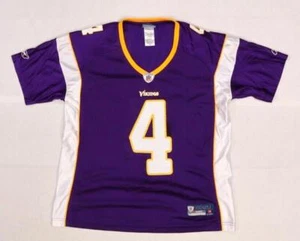 On Field Reebok Damen Large Minnesota Vikings 4 Brett Favre Mesh Trikot Shirt - Bild 1 von 8