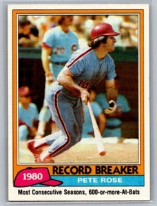 Pete Rose 1981 Topps Record Breaker #205 - Picture 1 of 2