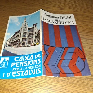 1974-1975 COPPA EUROPEA SEMIFINALE 2° TAPPA BARCELLONA V LEEDS UNITED - Foto 1 di 2
