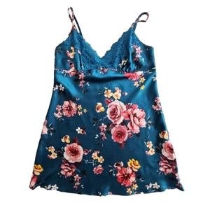 Thalia Sodi Floral Nightgown With Lace Size M/M Sleepwear - Picture 1 of 10
