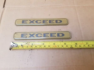 Mk2 Mitsubishi shogun pajero decal emblem front wing badge EXCEED left right 2.8 - Picture 1 of 1