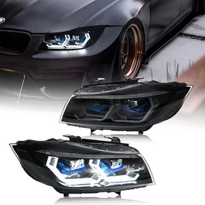 1 par de faros LED para BMW Serie 3 E90 E91 2005-2012 luces delanteras izquierda+derecha - Imagen 1 de 23