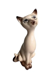 Vintage Siamese Cat Figurine National Potteries Napco Japan 8" MCM - Bild 1 von 7
