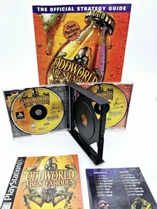 Sony PlayStation 1 Oddworld Abe's Exoddus PS1 TESTED Complete / Strategy Guide - Picture 1 of 19