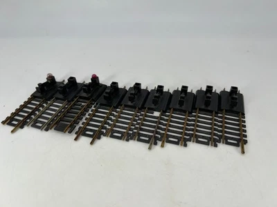 Atlas HO Scale Lot of 9 Straight Bumper Track Good Condition - Image 1 of 4
