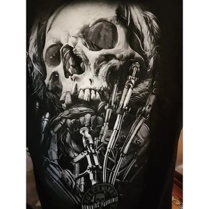 Sullen Art Collective Heavy Metal Steampunk Skull Tattoo Tee Small Cr6 Nwt - Picture 1 of 5