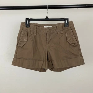 Banana Republic Martin Fit Dark Brown Khaki Shorts - Bark - Size 4P - Picture 1 of 5