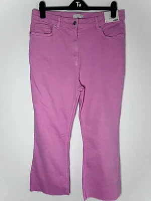 Papaya Pink crop flare jeans uk 16 BNWT - Image 1 of 4