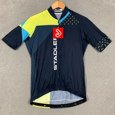 Camiseta deportiva JakRoo Nova Pro para hombre grande L azul marino Stadler cremallera completa ciclismo carrera nueva con etiquetas $165 Foto 1 de 4