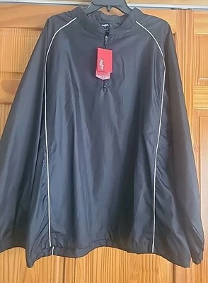 NWT Rawlings L Large Pullover Windbreaker Black Dynamic Fit System  - Image 1 of 4